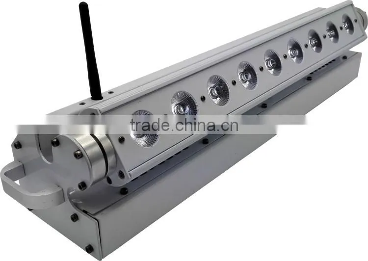 On Alibaba Sale Pixel Linear Backdrop Rechargeable DMX Wireless Battery Powered 5in1 RGBWA 9*15w LED Wall Washing Light