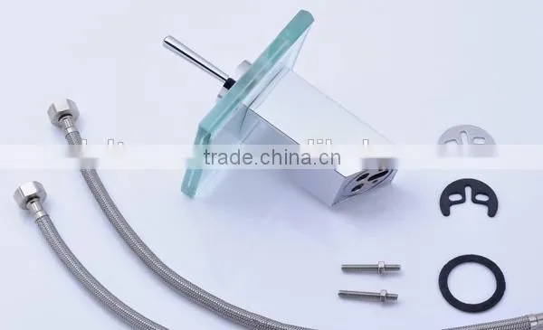 luxury top hotel led taps, glass decorated led tap, CE/UPC/WATERMARK faucet mixer