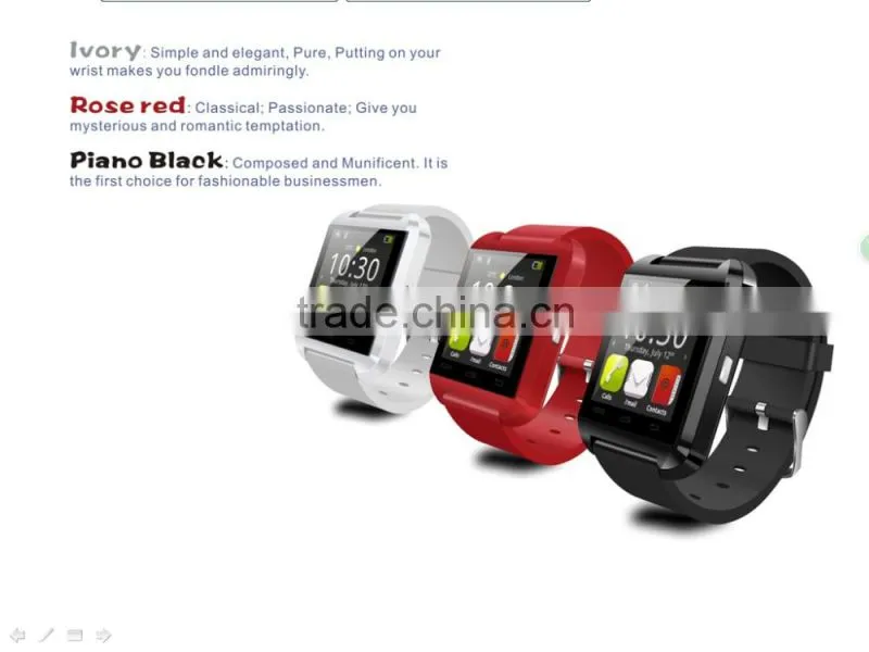 Hot Selling Android touch Screen BT Smart Watch U8