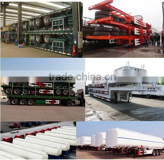 New extendable hydraulic ramp 3 axles lowboy trailer 100ton for sale