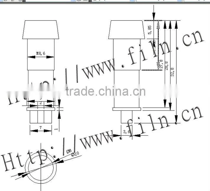 FL1-024 10mm car pilot led light
