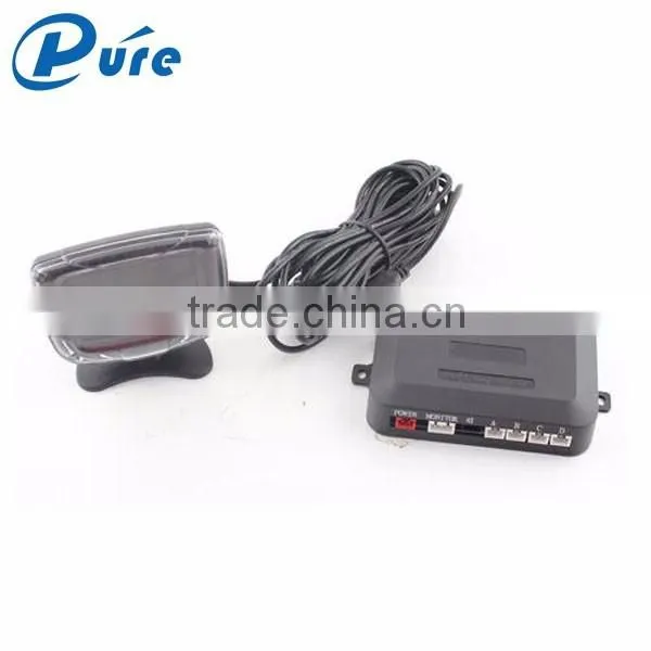 Hot sale dc 12v lcd display car reverse backup radar with 4 obstacle detection sensors for car