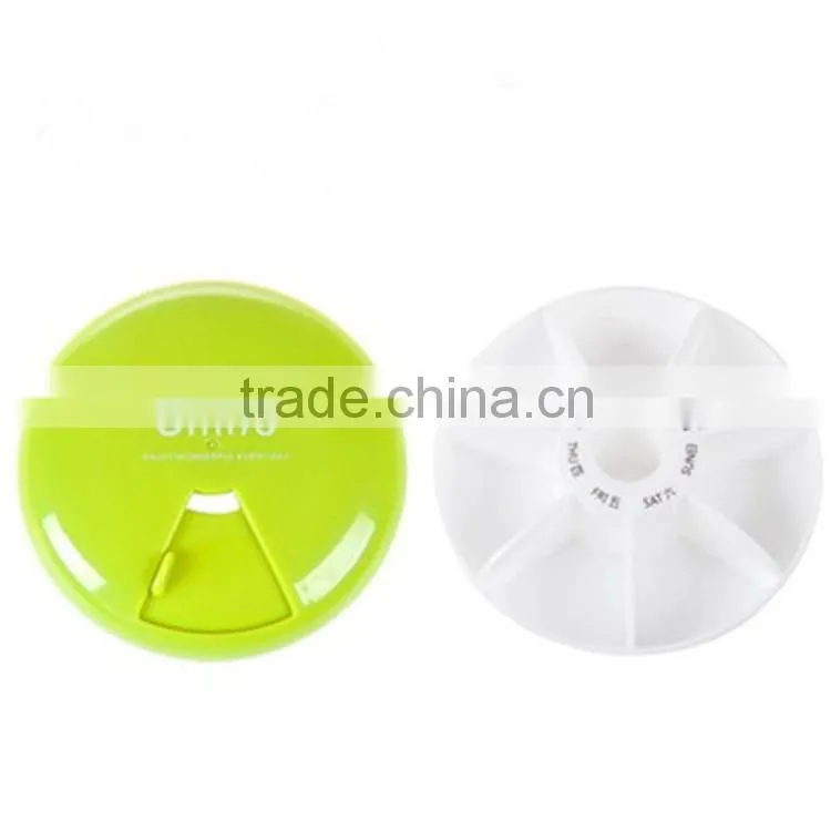 Quality New Arrival Plastic Pill Splitter Weekly Pill Box