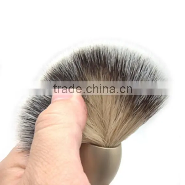 Perfect holy black shaving brush, custom logo metal shaving brush in black hair