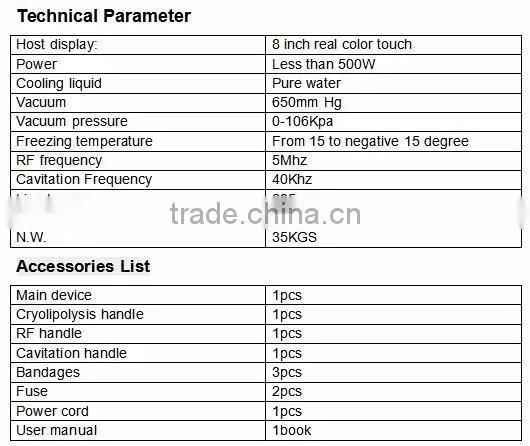 OEM ODM multifunctional RF vacuum fat freezing slimming machine with 40K cavitation llipoo laseer