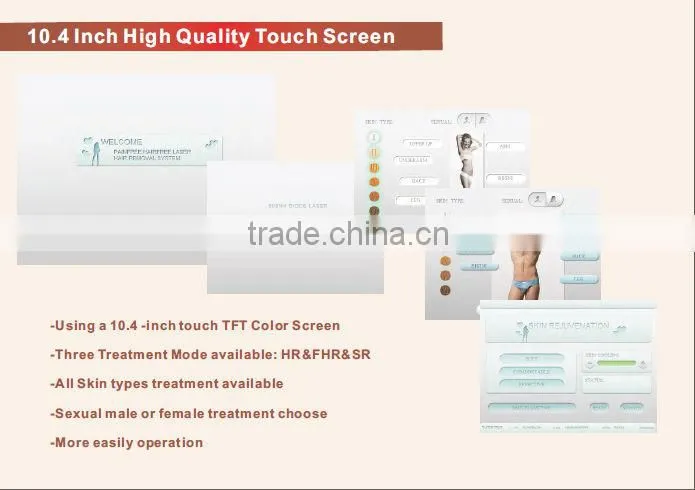 High power 808nm diode laser hair removal treatment