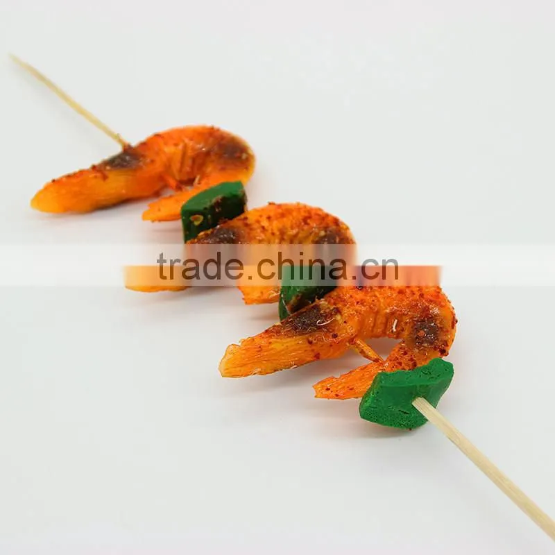 Fake plastic food for BBQ grill restaurant sales promotion /Yiwu sanqi crafts factory