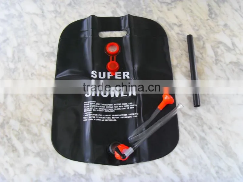 Outdoor Camping Hiking Solar Heated Camp Shower Pipe Bag
