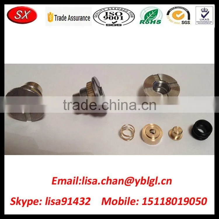 High Speed CNC Machining Shock Absorber Parts With Chrome Plated
