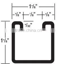 12.14.16.18 Guage Steel Strut Channel for C Channel U Channel