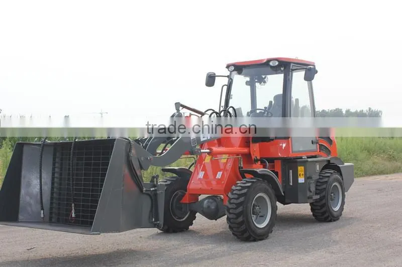 Everun CE Radlader Farm Tractor ER10 Mini Wheel Loader with Bucket for Sale