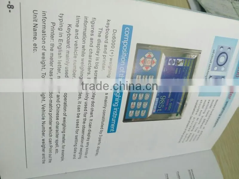 DC6000 Weighing System Weighing Scales For Loader Working Load Test
