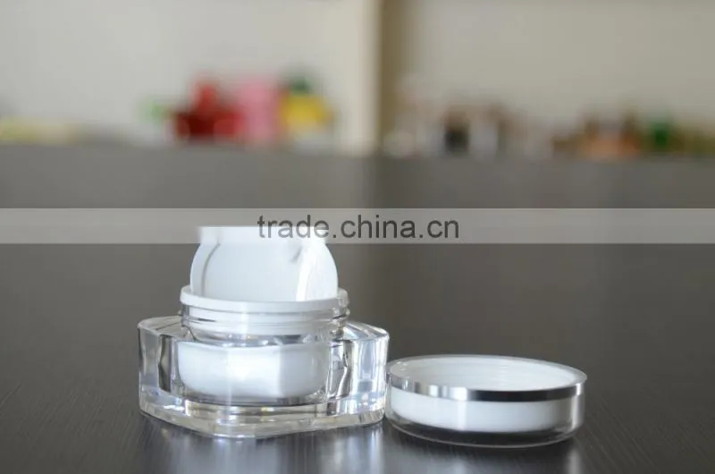 Acrylic cream jar/plastic cream jar/cosmetic cream jar/