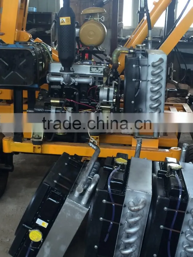 hydraulic pile driver machine for expressway guardrail