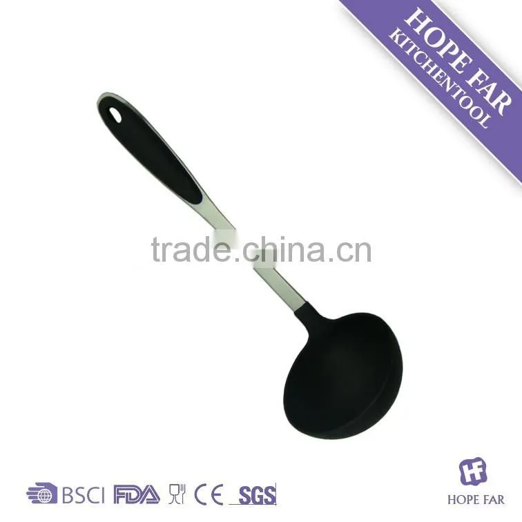 N303-7 Hot sale 5pcs black color nylon kitchen cooking tool set