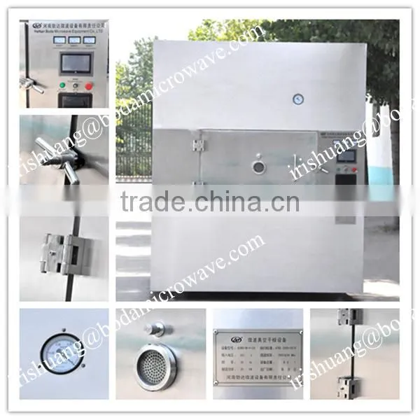 Industrial microwave vacuum red dates slices drying machine /vacuum microwave palm date dryer