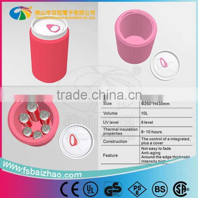 Portable cooler box/wine gel bottle cooler/beer can cooler