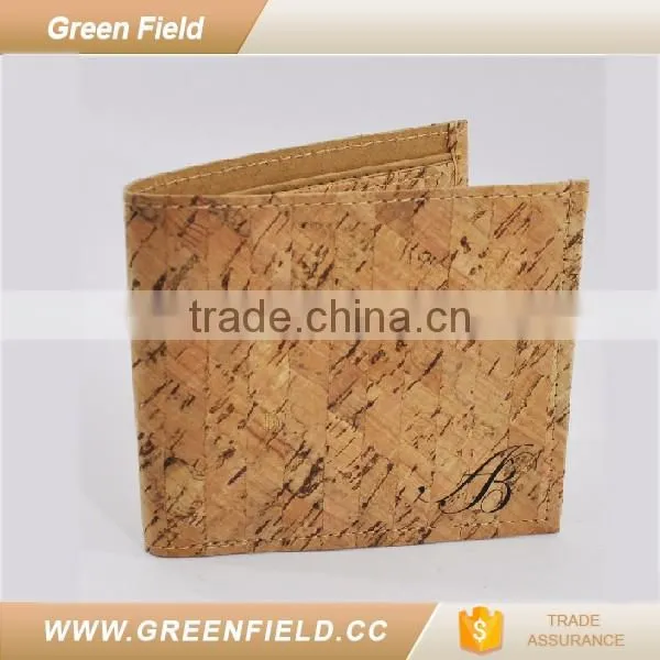 pursonalized natural cork purse wallet card holder