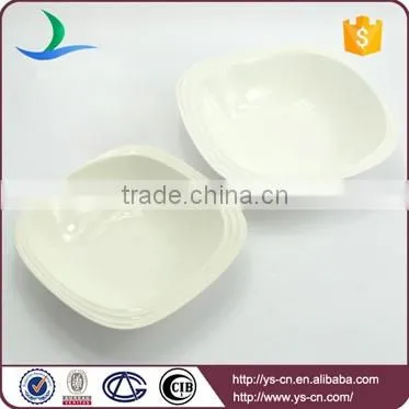Wholesale custom white ceramic serving bowl set