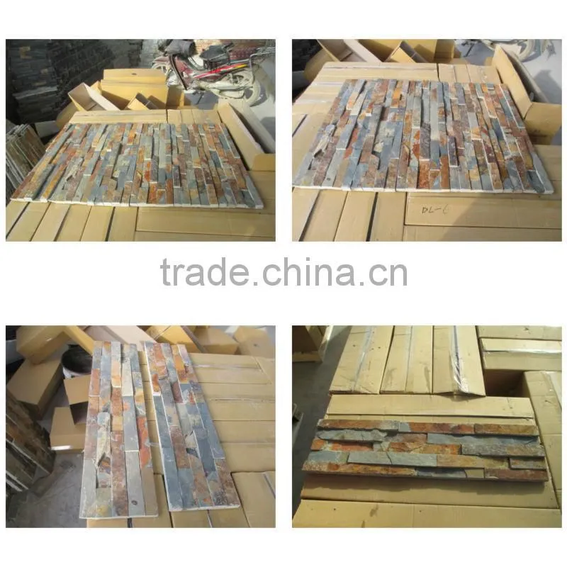 Natural wall sandstone tile, elegant rusty slate