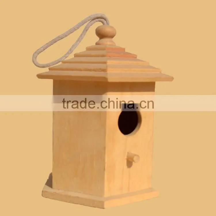 desktop decorative small wooden bird houses nest