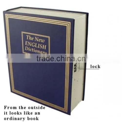 Factory Wholesale Dictionary Metal Secrect Book Hidden Money Safe Box