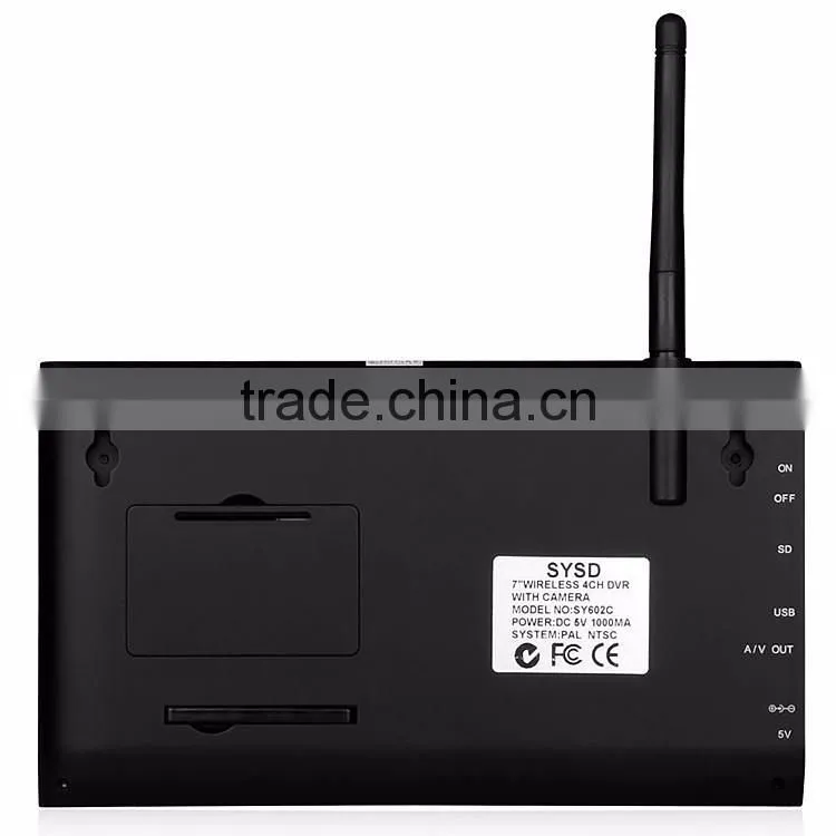Home Security 4ch CCTV DVR Camera Kit, Wireless 7inch DVR Monitoring Camera Kit For Wholesale