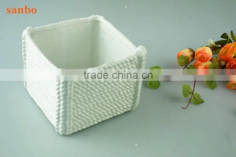 new unique design hollowed out White ceramic decorating vase for home