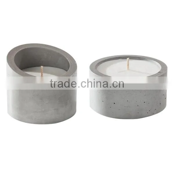Cheap marble candle holder with lid with soy wax produced from factory for interior centerpieces