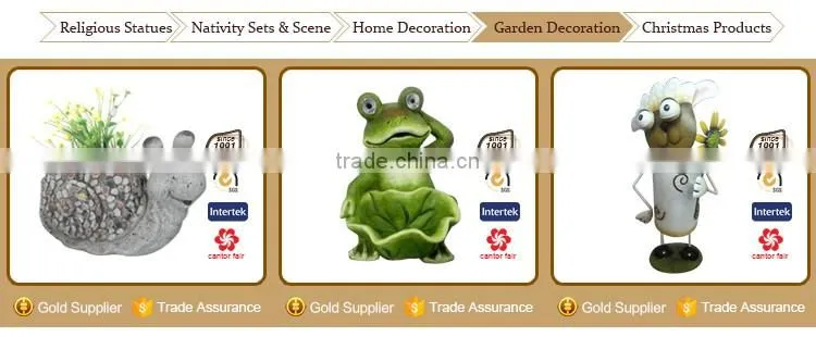 11.5 Inch Resin Home and Garden Decoration Animal Figurine Frog Statue Art Supply