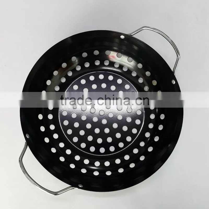 Non-stick iron square Grill bbq basket