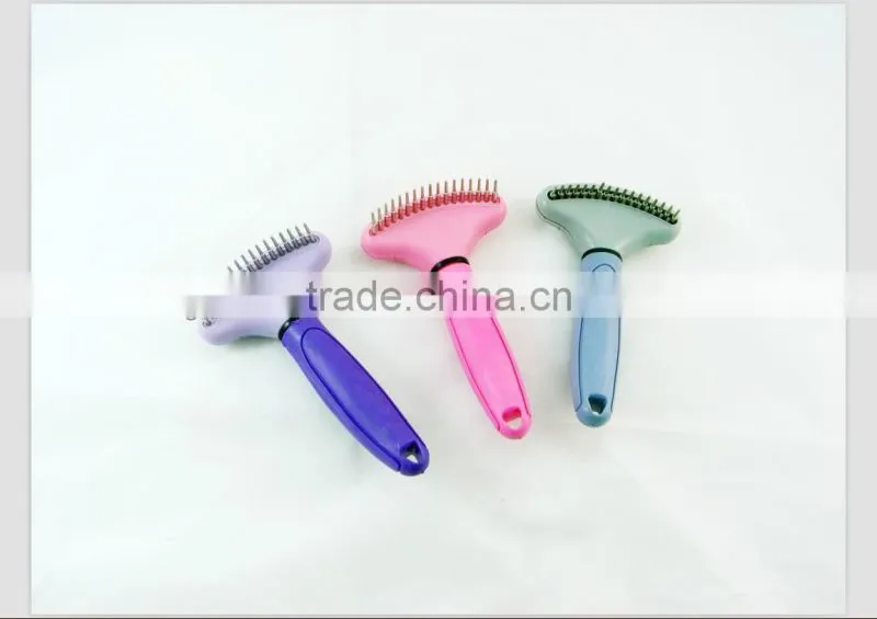 plastic handle pet comb