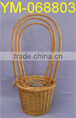 Small White Decorative Flower Basket