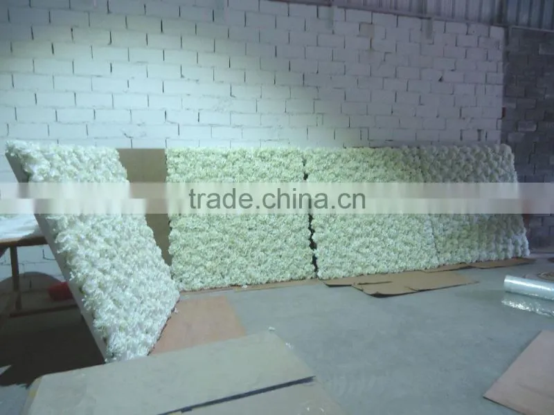 GNW FLW1507-1 Artificial Rose and Hydrangea Blossom Flower Wall for wedding decoration