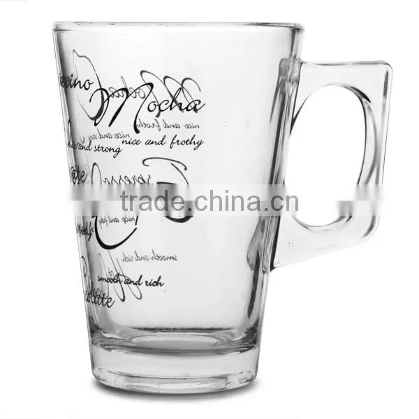 Shanghai Square 9.8oz 280ml pilsner glass coffee mug
