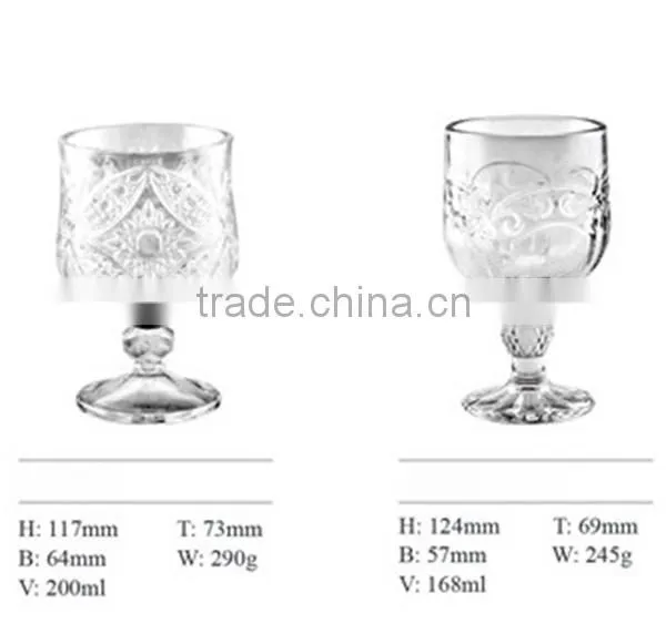 High Quality clear pretty glass cup ice cream