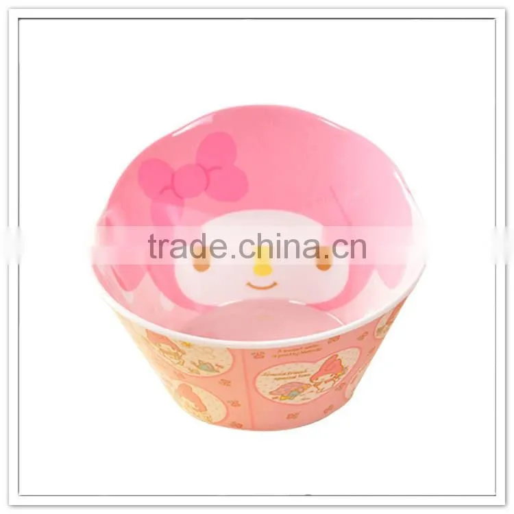 Cartoon shape Little Girls Creative shape melamine kawai kids lasagna bowl