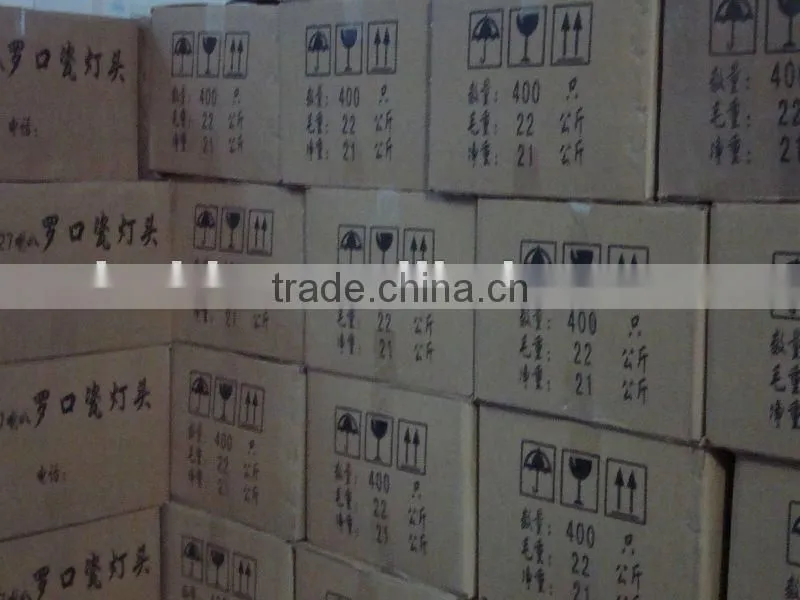 ceramic lampholder, edison screw type porcelain holder e27