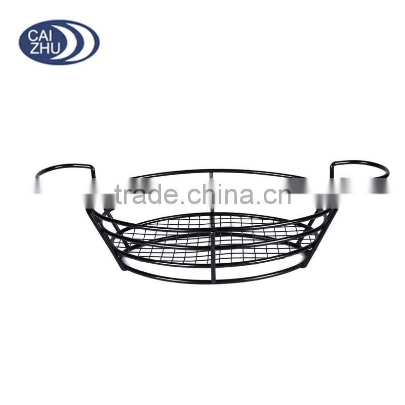 Chrome Wire Oval Bread Basket