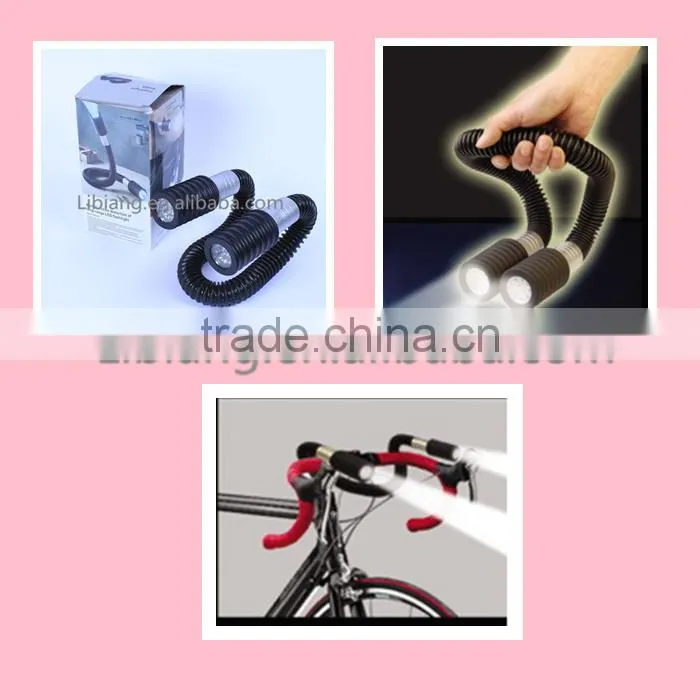 high quality double heads 24pcs LED deformed flashlight