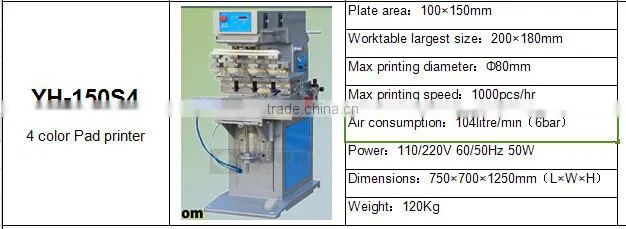 multifuction and useful pneumatic pad printer