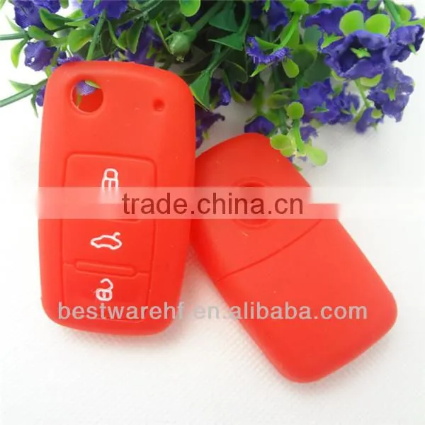 Top!!!For Volkswagen 3 buttons smart remote key,car key key case