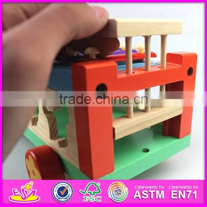2016 hottest kids educational wooden car toy W04A214