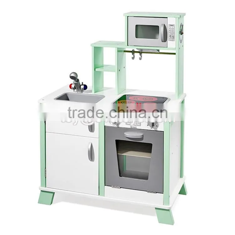 New design children educational toys wooden kids kitchen play set W10C287