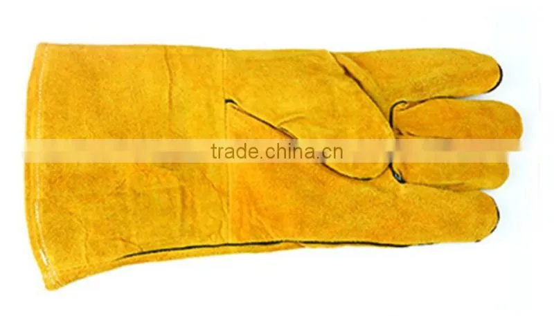 Long sleeves double layers welding gloves comfortable material