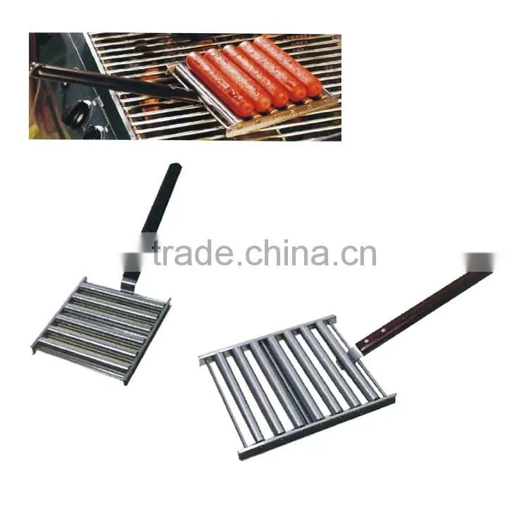 Stainless steel hot dog roller