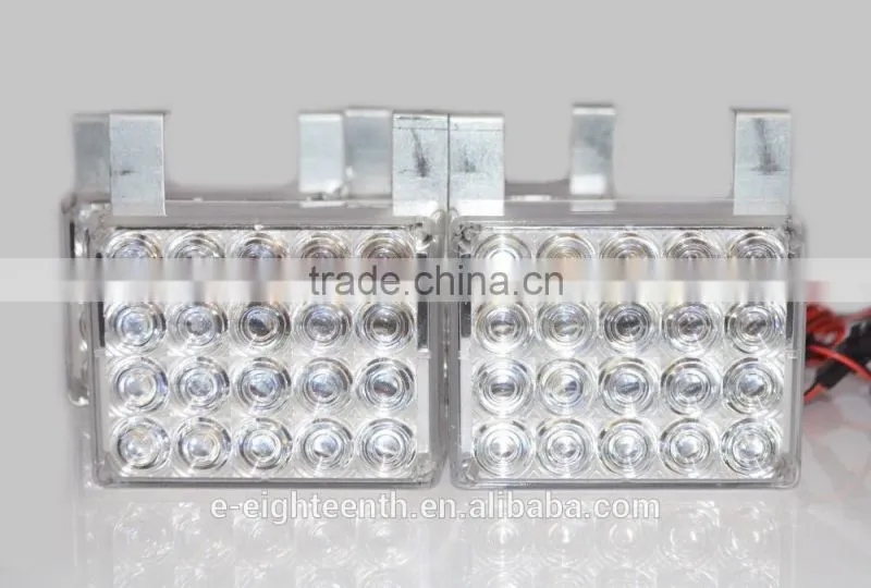 4 x 20 2016 Amber /white LED Car Truck Flash Strobe Decoration Fog Emergency Lights