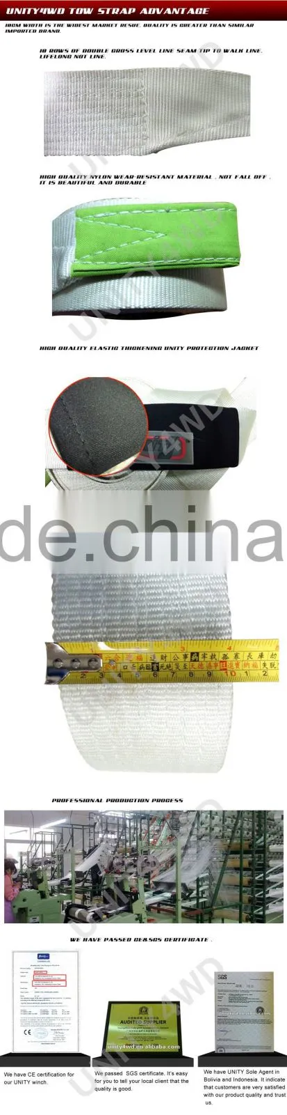 4WD accessories nylon tow rope recovery kinetic ropes
