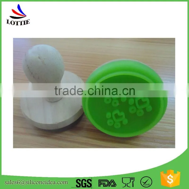 Best-selling custom silicone 3D cookie cutter cookie stamp
