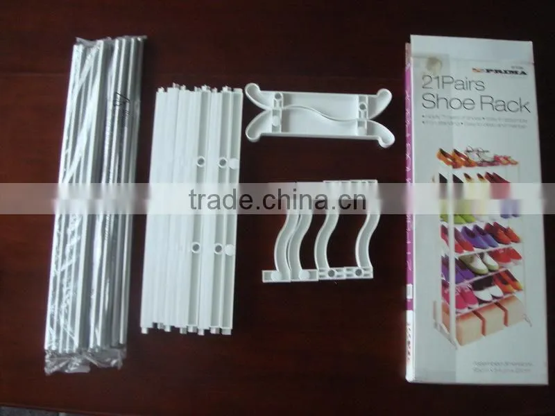 Cheap Price 4 Tiers Stainless Steel Metal Shoe Rack With DIY Style